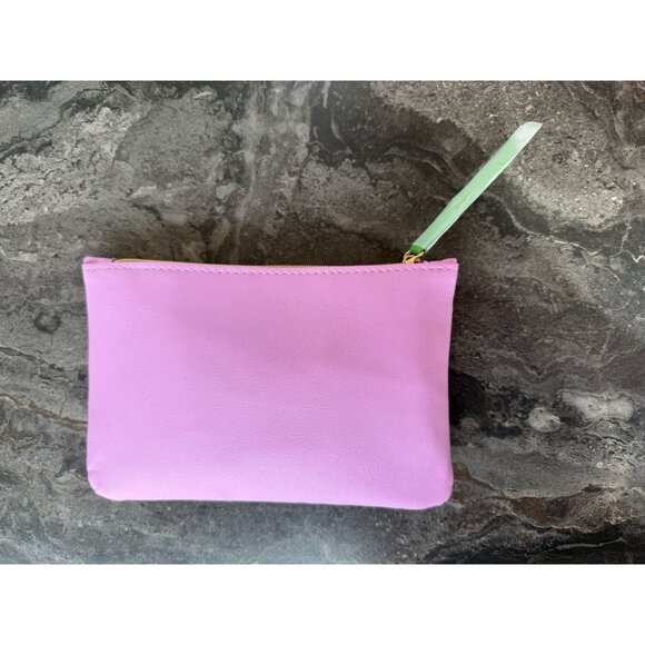 Colorful Faux Leather Glam Zipper Bag Travel Pouch Cosmetics Bag Storage - Picture 4 of 5